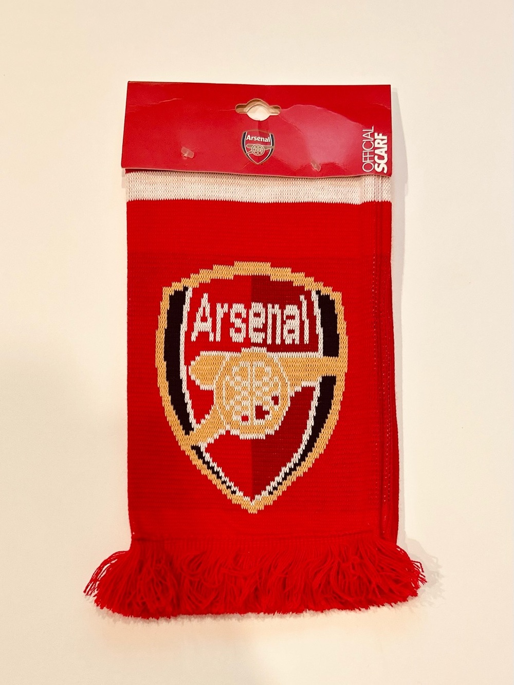 Arsenal Red Crest Scarf